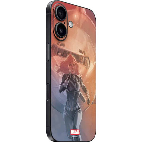 Marvel Black Widow Running iPhone 16 Plus Skin